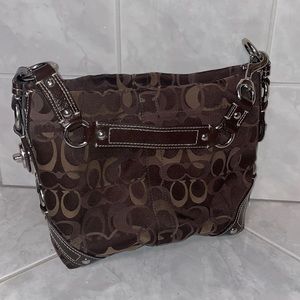 Medium sized Coach purse, brown